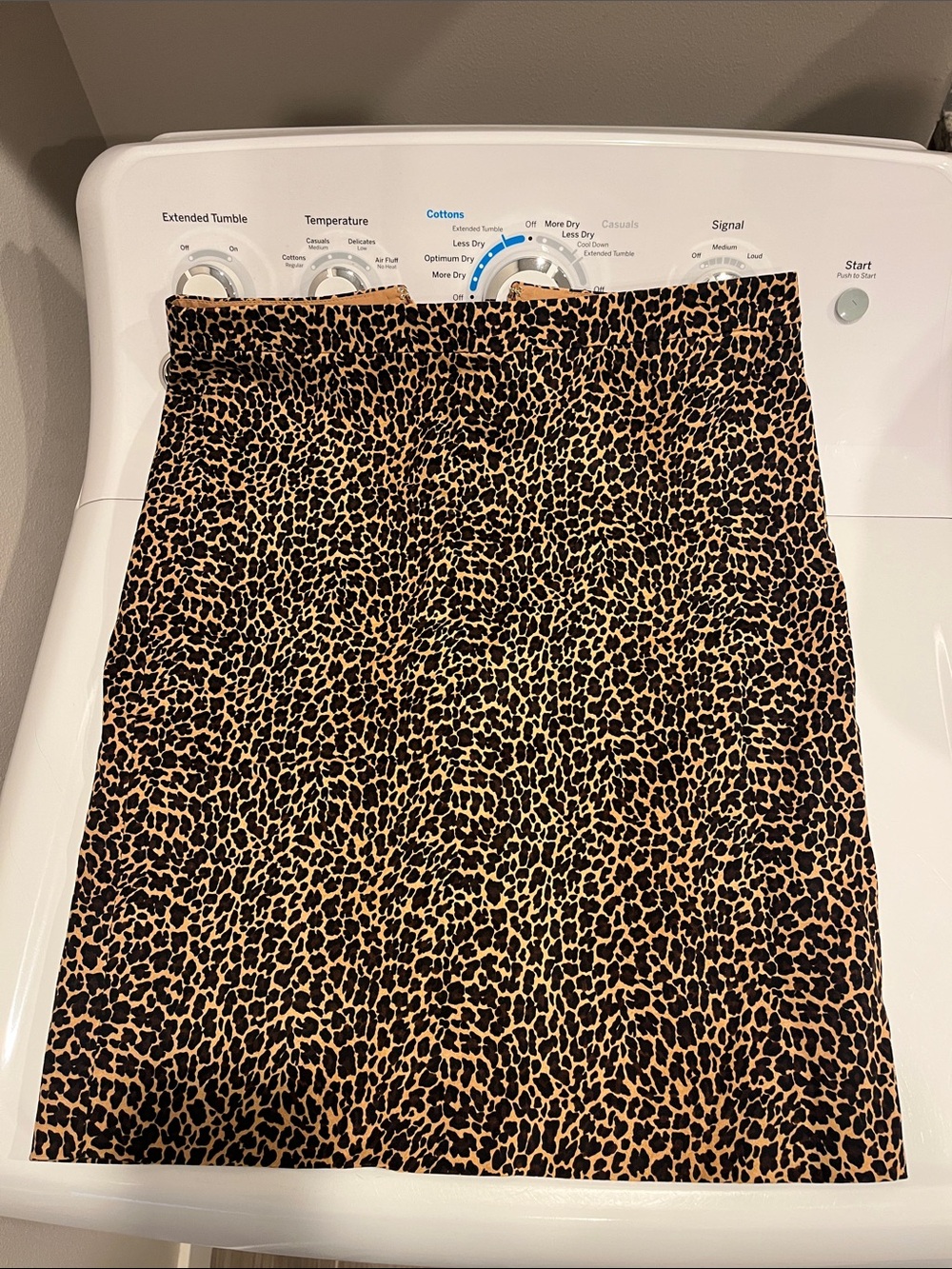 J. Crew Leopard Print Pencil Skirt - Black and Tan